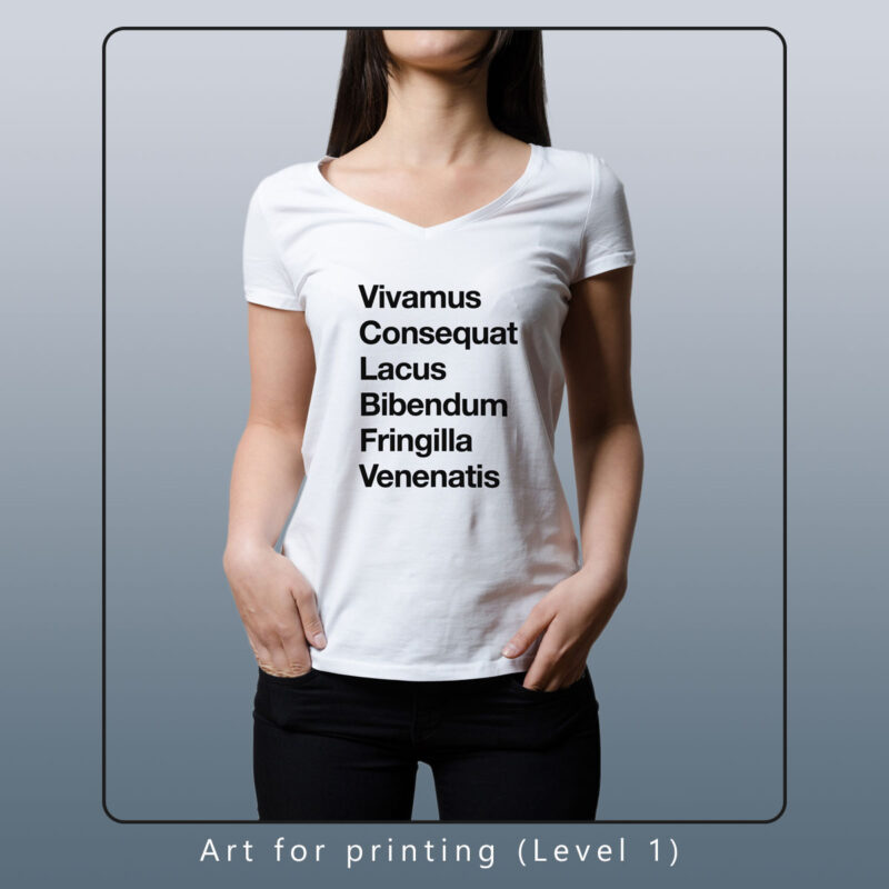 custom design for shirt printing