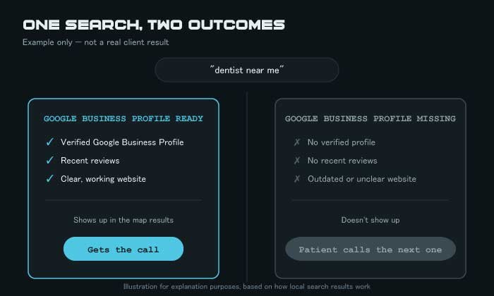 graphic search outcome example